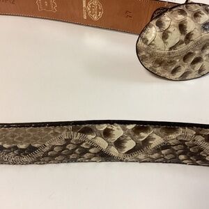Men’s Pecos Bill Belt - Genuine Leather, Ostrich, 44”